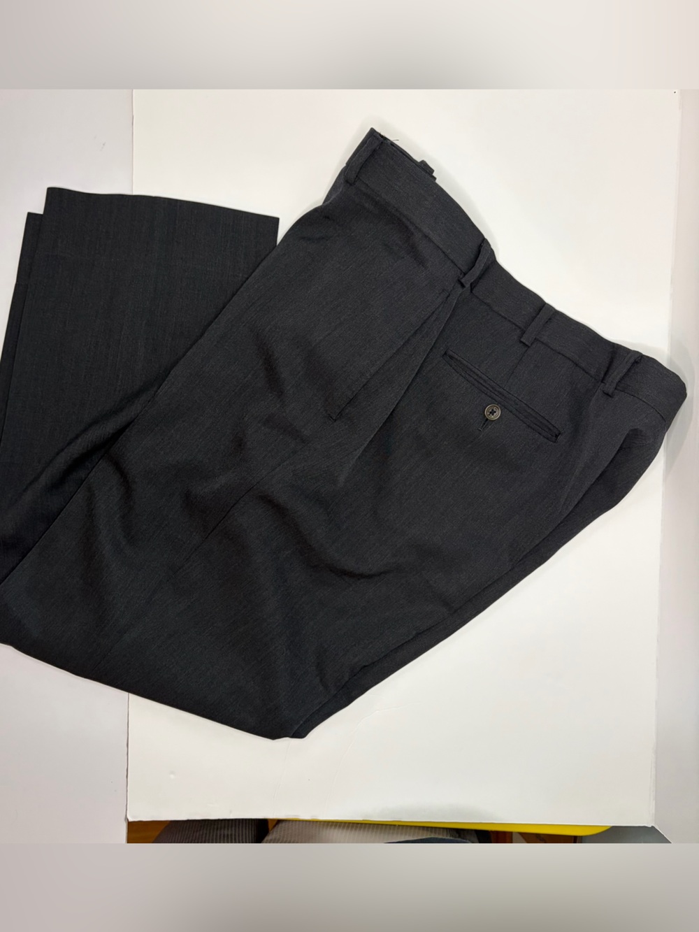 Brooks Brothers Charcoal Grey Madison Fit Dress Pants 38x32